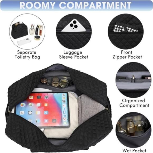 Large Women Travel Duffle Bag - Picture 4 of 7